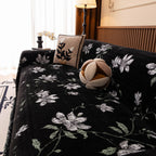 Luxury Thickened Sofa Throw Cover, Decorative Cozy Floral Jacquard Couch Cover Blanket