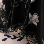 Luxury Thickened Sofa Throw Cover, Decorative Cozy Floral Jacquard Couch Cover Blanket
