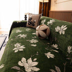 Luxury Thickened Sofa Throw Cover, Decorative Cozy Floral Jacquard Couch Cover Blanket