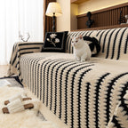 Jacquard Fleece Throw Blanket for Couch Plush Fuzzy Cozy Soft Blankets and Throws for Sofa