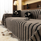 Jacquard Fleece Throw Blanket for Couch Plush Fuzzy Cozy Soft Blankets and Throws for Sofa
