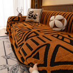 Boho Plush Couch Cover Bohemian Throw Blanket Decor Covers Sofa Chair Furniture Bed