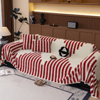 Jacquard Fleece Throw Blanket for Couch Plush Fuzzy Cozy Soft Blankets and Throws for Sofa