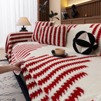 Jacquard Fleece Throw Blanket for Couch Plush Fuzzy Cozy Soft Blankets and Throws for Sofa