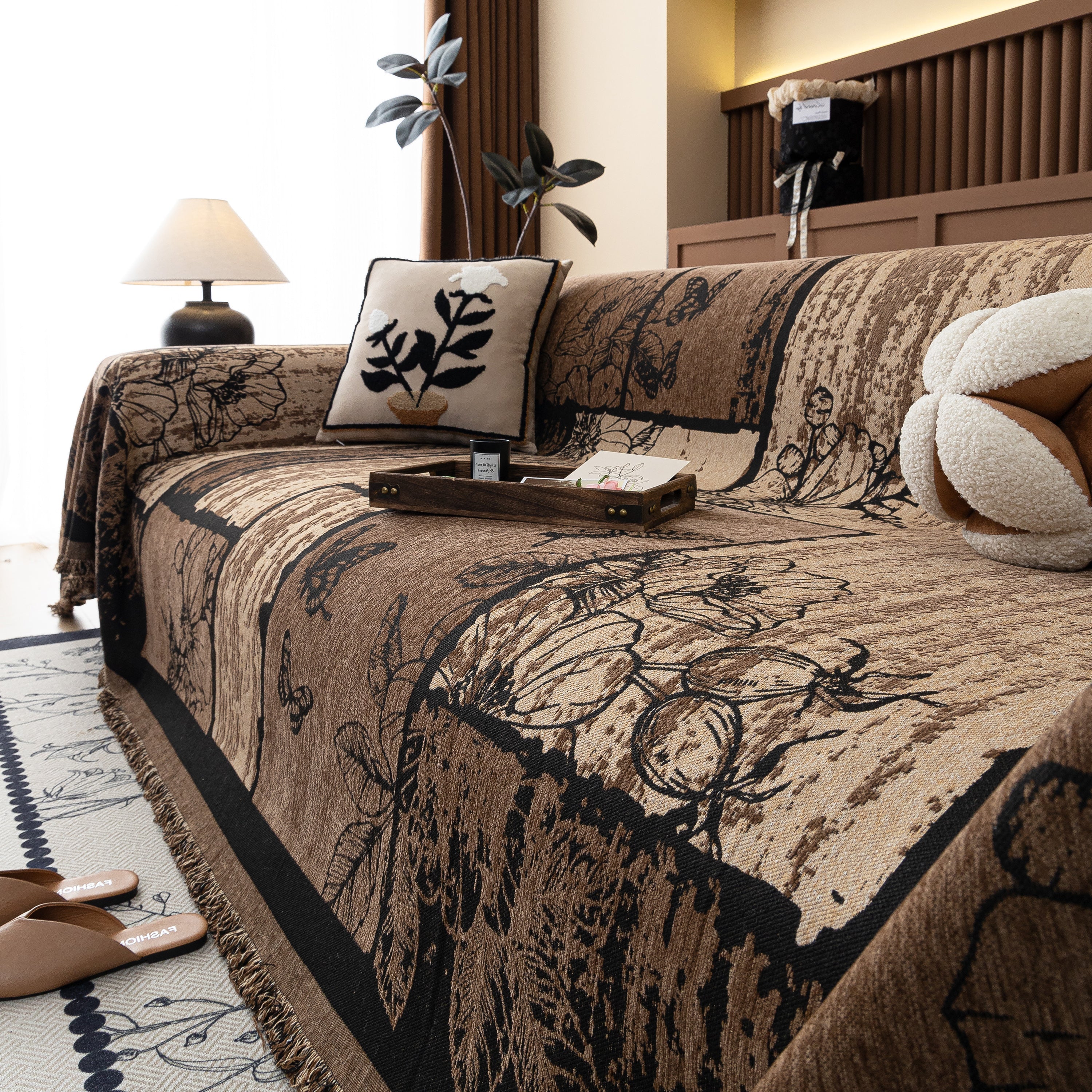 Fashion Couch Cover Blanket Bohemian Sectional Sofa Protector Furniture Covers for Sofas