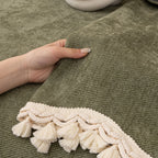 Chenille Sofa Cover Towel – Non-Slip, Washable Pets Couch Protector with Tassels