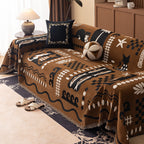 Boho Chic Woven Throw Blanket for Couch, Washable Couch Cover for Pets, Dogs, Cats