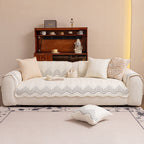 3D Quilted Thick Cotton Sofa Cover Non-Slip Couch Throw for Fabric & Leather Sofas