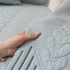 3D Quilted Thick Cotton Sofa Cover Non-Slip Couch Throw for Fabric & Leather Sofas