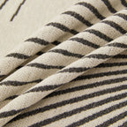 Geometric Radial Striped L-Shape Sofa Cover: Thick, Reversible Furniture Blanket for Kids and Pets