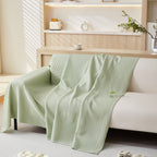 Cooling Comfy Throw Sofa Cover, Textured & Breathable, Multi-Use Decorative Couch Covers for Summer