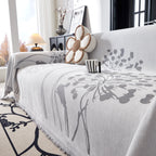 Dandelion Blanket Throw for Sofas Chenille Furniture Couch Cover, Couch Cushion Cover for Kids, Pets