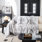 Dandelion Blanket Throw for Sofas Chenille Furniture Couch Cover, Couch Cushion Cover for Kids, Pets