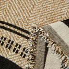 Reversible Herringbone Sofa Cover, 2-in-1 Classic British Throw Blanket for Couch