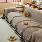 Reversible Herringbone Sofa Cover, 2-in-1 Classic British Throw Blanket for Couch