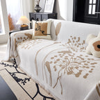 Dandelion Blanket Throw for Sofas Chenille Furniture Couch Cover, Couch Cushion Cover for Kids, Pets