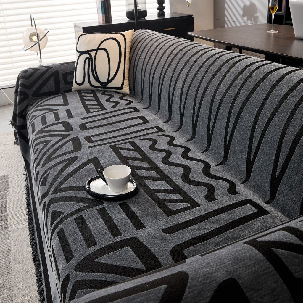 Boho Chenille Sofa Throw Covers Sectional Sofa Couch Cover Sofa Protector Covers