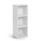 3-Cube Bookcase with Anti-Tipping Kits - White