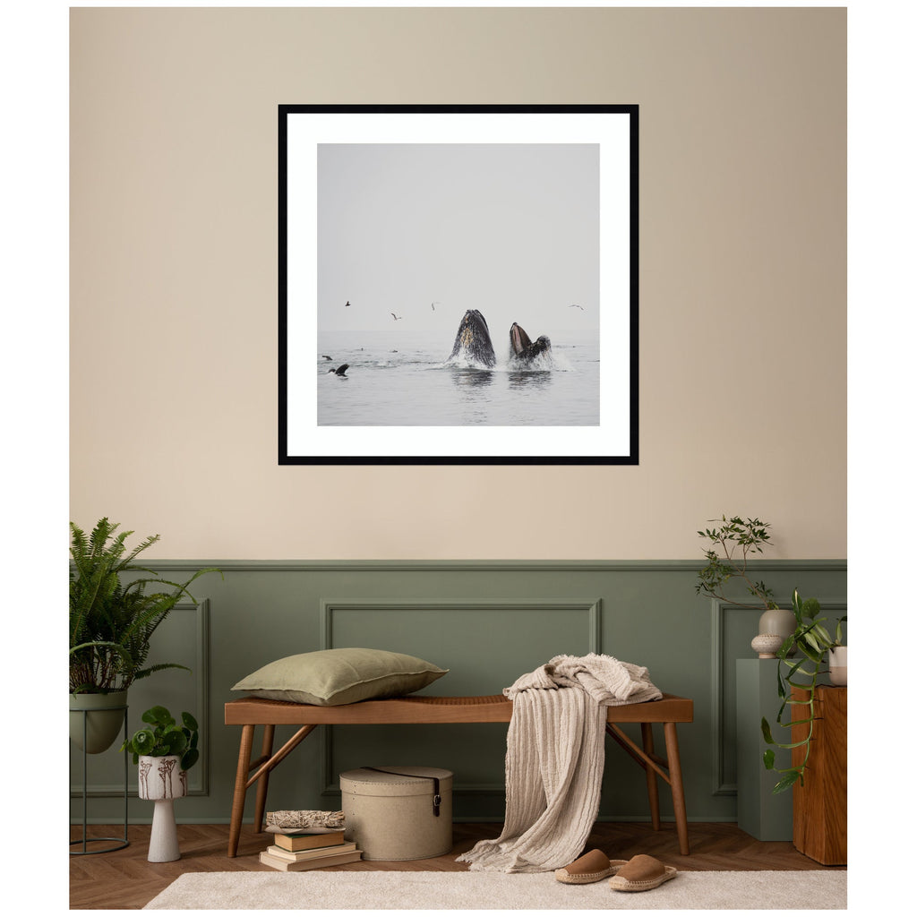 Humpback Whales No. 2 by Laura Evans Framed Wall Art Print