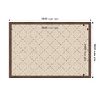 Pinboard Green Lattice Print
