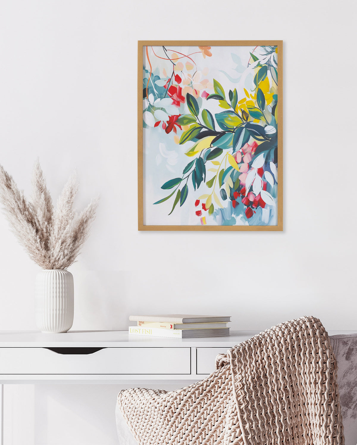 Gallery Jewel Tone Botanical Abstract Print by The Creative Bunch Studio