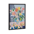 Gallery Cheerful Maximalist Flower Vase Print by The Creative Bunch Studio
