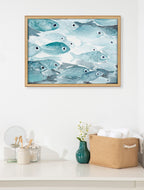 Blake Aholehole Framed Printed Glass by Janet Meinke-Lau