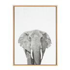 Sylvie Elephant Framed Canvas by Simon Te of Tai Prints