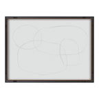 Blake 871 Modern Circles Framed Printed Glass by Teju Reval of SnazzyHues