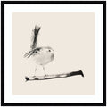 Sketched Bird On Branch by Danushka Abeygoda Framed Wall Art Print