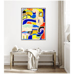 Sylvie Abstract 04 Framed Canvas by Emma Daisy