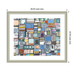 Framed Art Newsprint Horizontal by Leah Nadeau