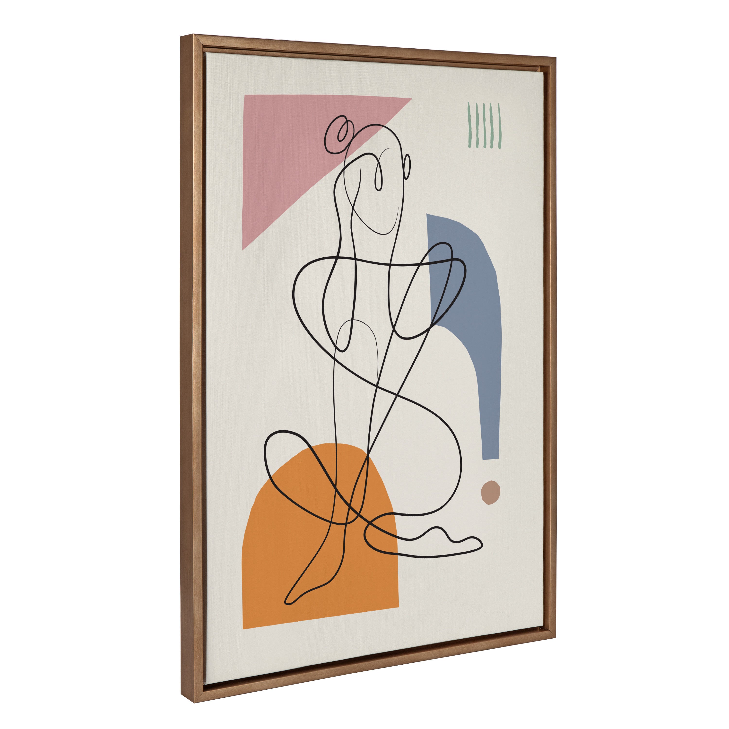 Sylvie Thinking of You Framed Canvas by Rachel Lee of My Dream Wall