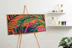Sylvie Blank Framed Canvas 18x40