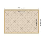 Pinboard Green Lattice Print