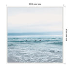 Sylvie Ocean Swim 1 Square Framed Canvas by Stephanie Klatt