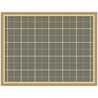 Framed Fabric Pinboard Sage Green Plaid Wall Organization