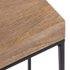 Karlsen Wood and Metal Slim Side Table