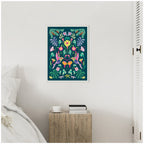 Sylvie Tropical Hummingbirds Framed Canvas by Rachel Lee