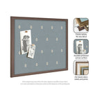 Pinboard Blue Botanical Block Print
