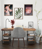 Blake Botanical 5F Framed Printed Glass by Amy Peterson