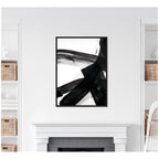 Black Mark No. 2 by Amy Lighthall Framed Canvas Wall Art Print