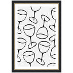 Wine Everywhere by Gabrielly Guedes Framed Wall Art Print