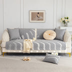 Cotton Quilted Sofa Cover, Non-Slip Couch Protector Fits Backrest, Seat & Armrest