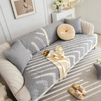 Cotton Quilted Sofa Cover, Non-Slip Couch Protector Fits Backrest, Seat & Armrest