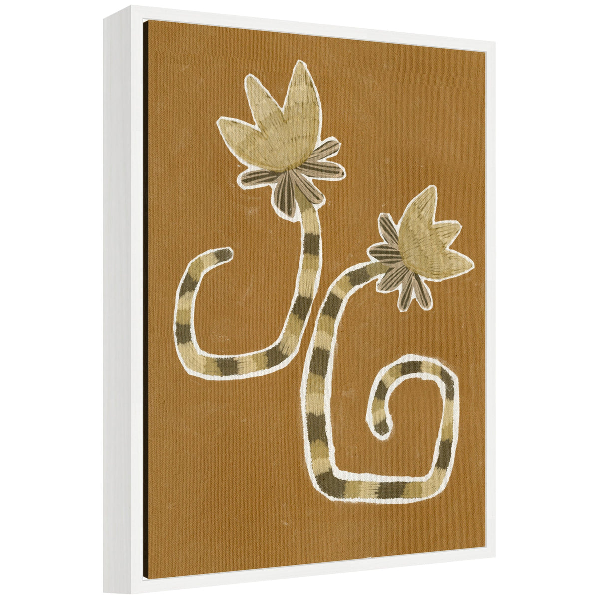 Sylvie Delicate Bloom 8 Framed Canvas by Shatha Al Dafai