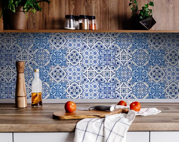 7 X 7 Bluebell Lina Removable Peel and Stick Tiles