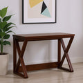 46 Brown Solid Wood A Frame Console Table