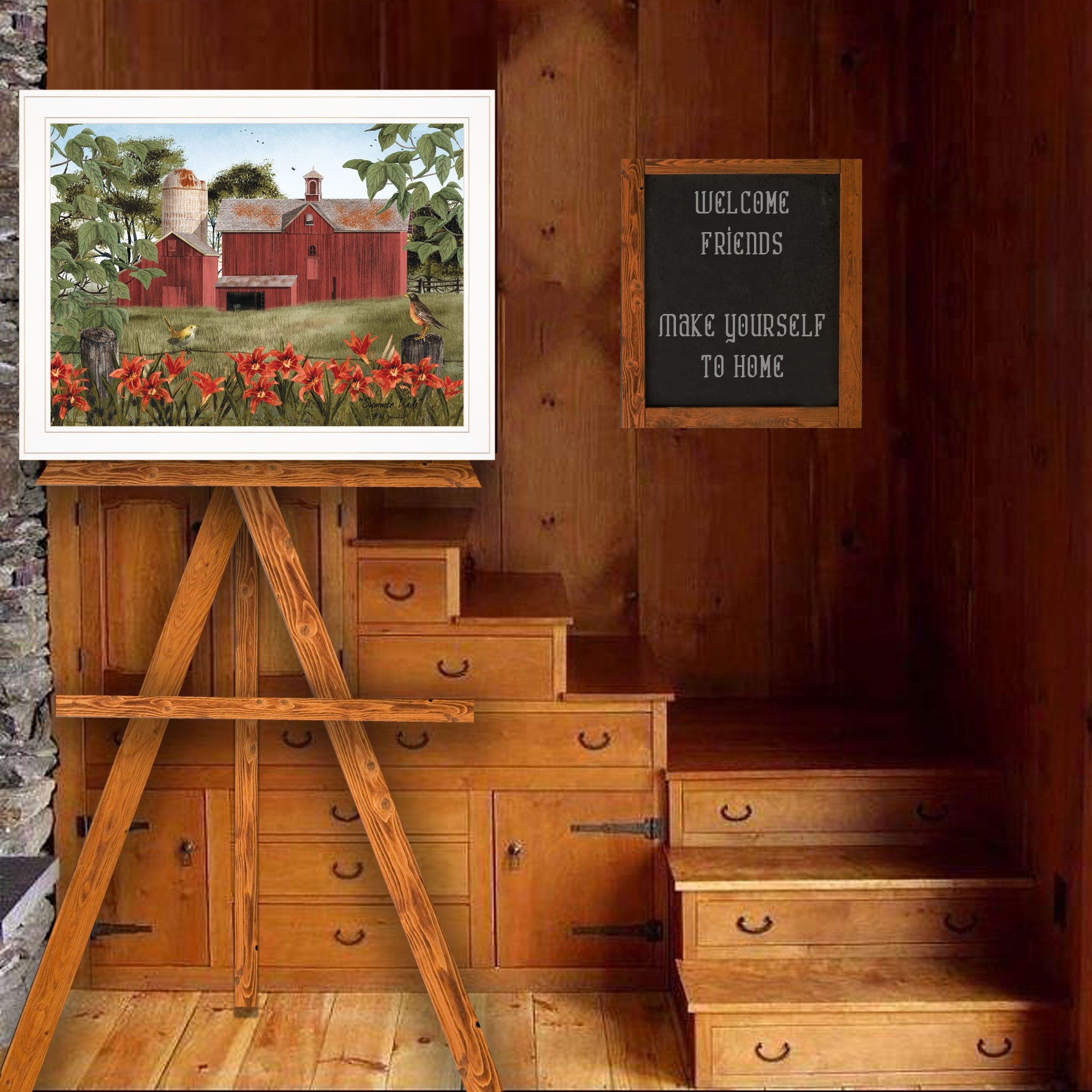 Summer Days 6 White Framed Print Wall Art