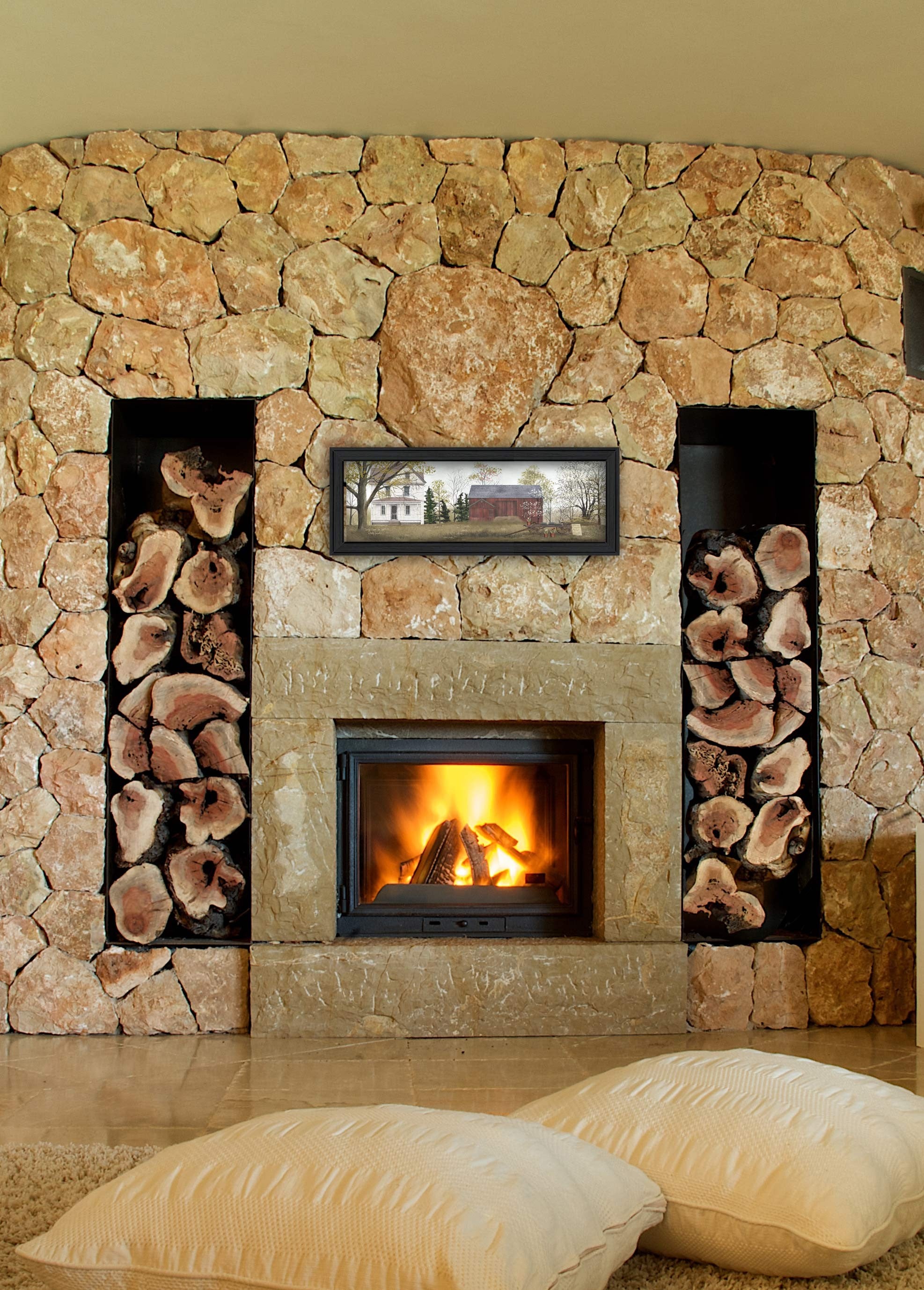 Spring Flowers For 5 Black Framed Print Wall Art